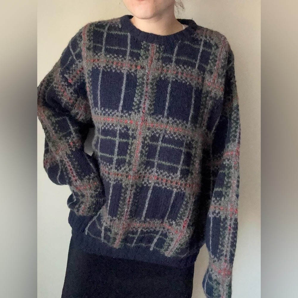 Vintage Eddie Bauer fisherman chunky knit sweater 90s / 00s sz men’s XL - Picture 2 of 8